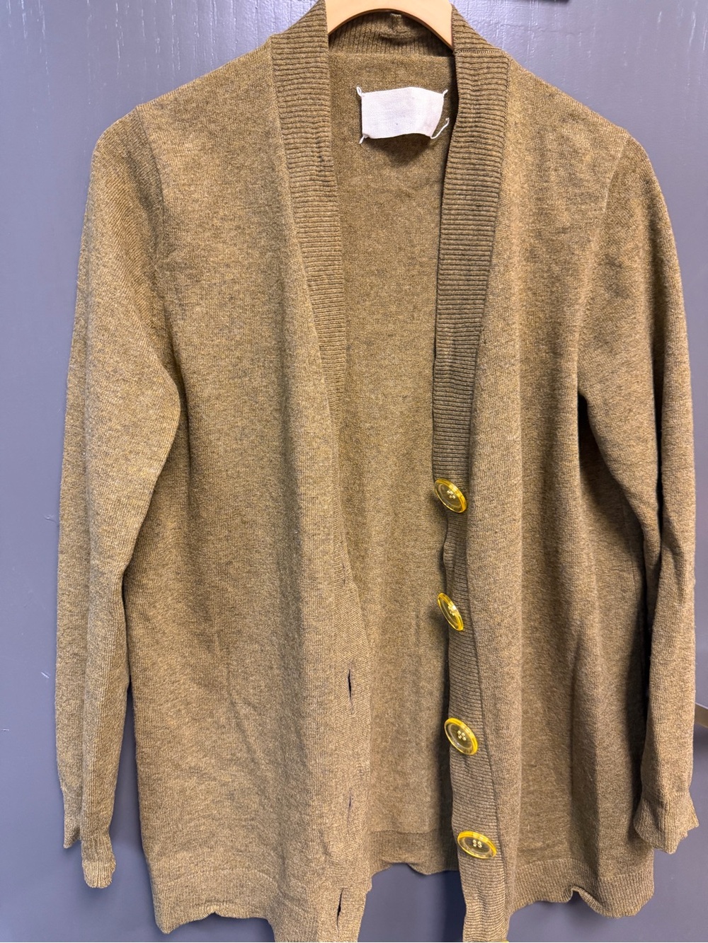 Women’s Casual Open Cardigan Sweater in Olive
